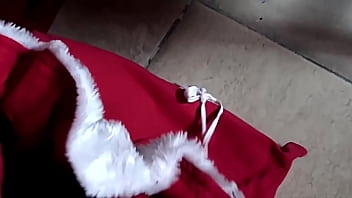 Uncle Santa handcuffs me, and fucks my mouth with his big dick, shackles me, and fucks my cunt, and ass, with his big dick, then I ride on his big dick and have my great orgasms!